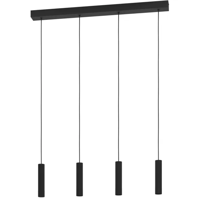 EGLO Almudaina Hanglamp - LED - 84 cm - Zwart - Dimbaar - Staal Zwart;