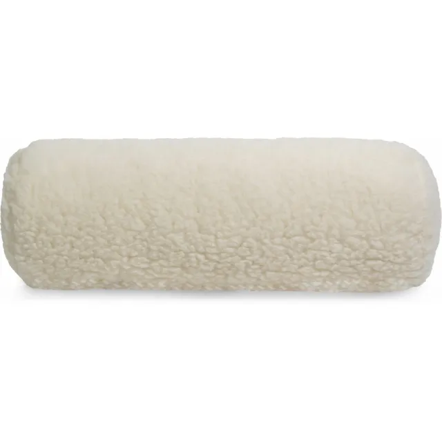 Terschellinger Wolweelde Terschellinger Wollen Nekrol Kussen - Schapenvacht 50x18x18cm - Superzacht - Zuivere Scheerwol Gevuld Creme