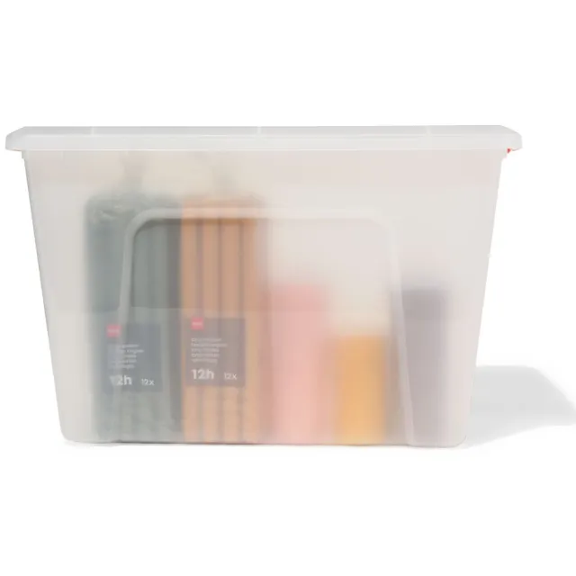 HEMA Opbergbox 60L Tokyo transparant 58x39.5x36.5 recycled