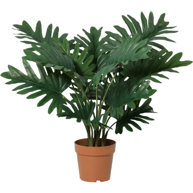 Florafy Kunstplant Philodendron Selloum 70cm - Kunstplanten voor binnen - Onderhoudsvrij groen