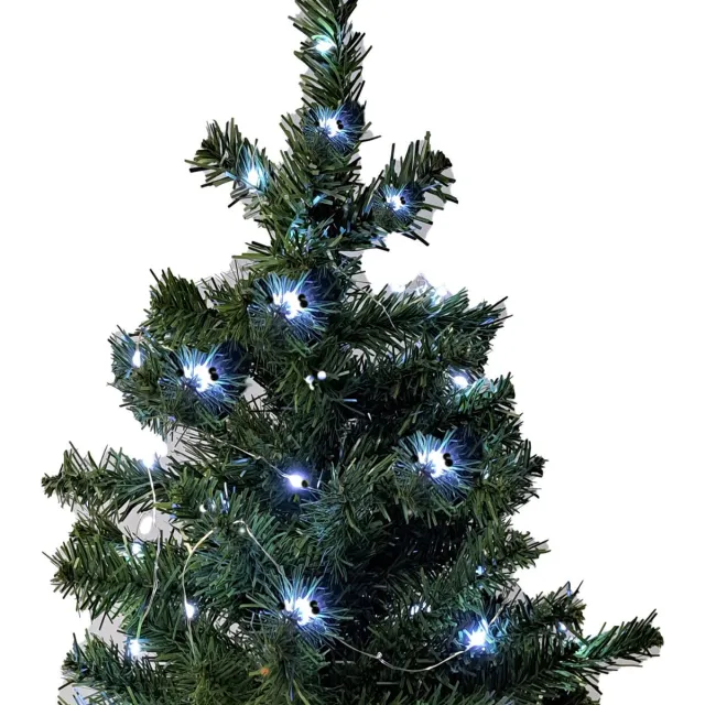 Ideas 4 Seasons Ideas4Seasons Lichtslinger/lichtsnoer LED licht - 2 meter/20 lampjes - helder wit - fairy lights
