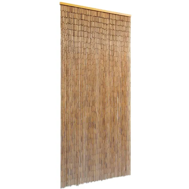 vidaXL Deurgordijn 90x200 cm bamboe bruin