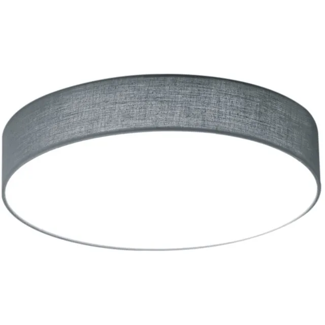 BES LED LED Plafondlamp - Plafondverlichting - Trion Lanago - 11W - Warm Wit 3000K - Rond - Mat Grijs - Aluminium Nikkel