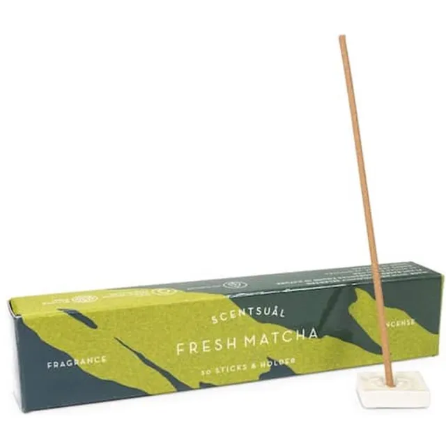 Yogi & Yogini naturals Fresh Matcha Scentsual Nippon Kodo - Wierook Stokjes bruin