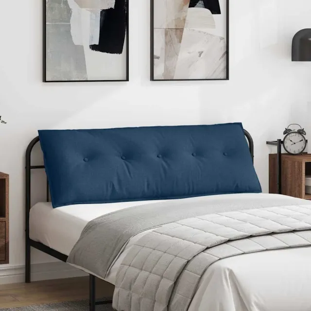 vidaXL Rugkussen Blauw 140 x 50 x 19 cm Stof
