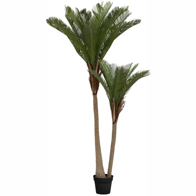 Atmosphera Créateur d'intérieur® Kunstpalm met 2 stammen DANYA Vert