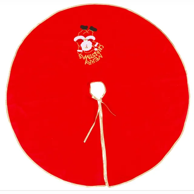 Fiestas Guirca Kerstboomkleed rood met Kerstman