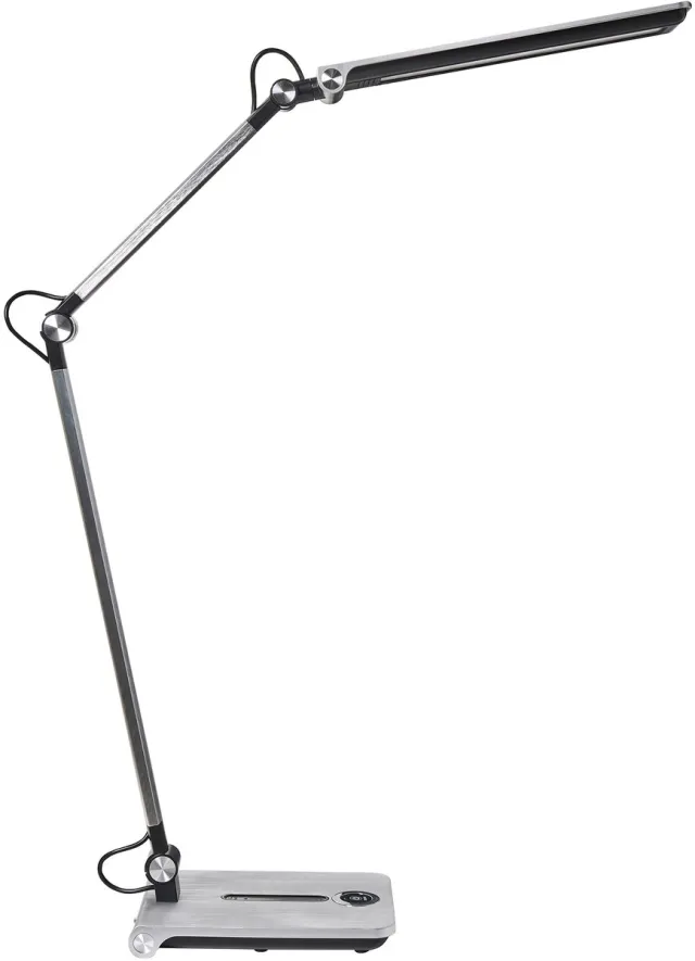 Beliani AQUILA - Bureaulamp LED - Zilver - Synthetisch materiaal