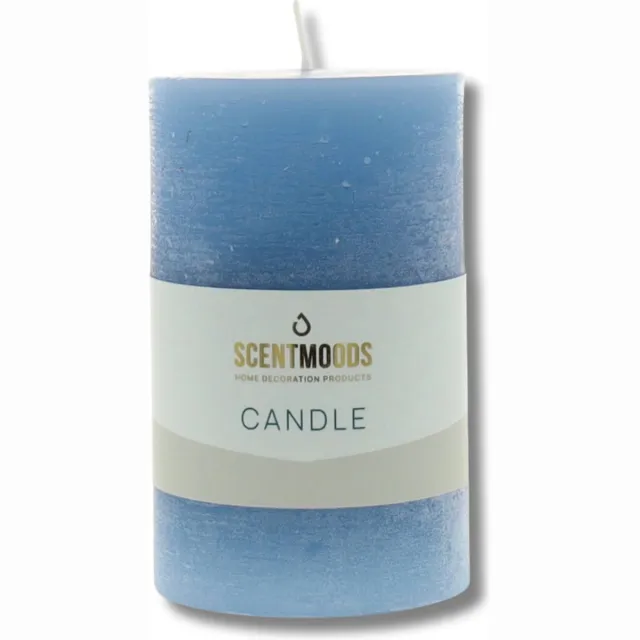 Scentmoods Rustieke kaars - Stompkaars - Oceaan - 6,3x10cm