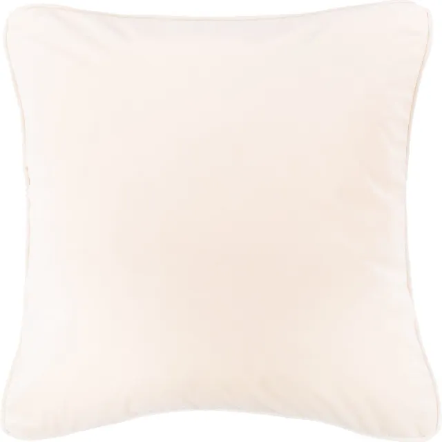 Tiseco HOME STUDIO - Kussen (gevuld) Fluweel - Vierkant - 60x60 cm - Wit WHITE