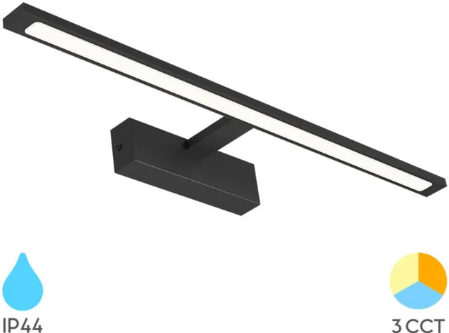 BRAYTRON LED Spiegellamp badkamer 60cm - IP44 - 12W CCT - 900lm Donkergroen