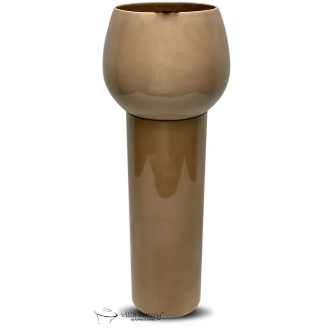 Villa Pottery Morocca Vaas Creme 16 x 17 x 50 bruin