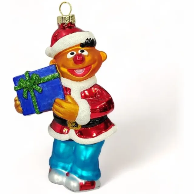 Sereno Ernie kerstbal - Sesamstraat oranje