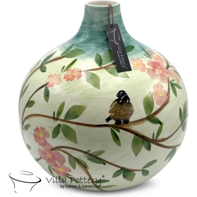 maxifleur Kunstplanten Vaas - Villa Pottery - Keramiek - Decoratie - Woondecoratie - Blossom 1_3 Green Groen