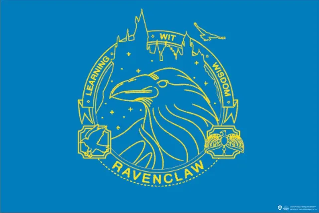 Sihir Dükkani Wizarding World - Harry Potter - Deurmat - Ravenklauw 45x75cm Blauw