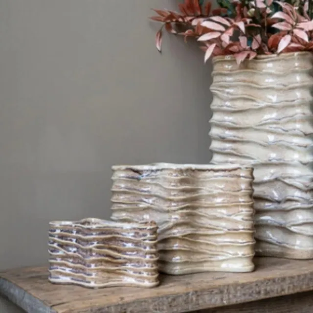 PeriLiving Living Rivura kaars vijg S - Peri Design - Keramiek Beige