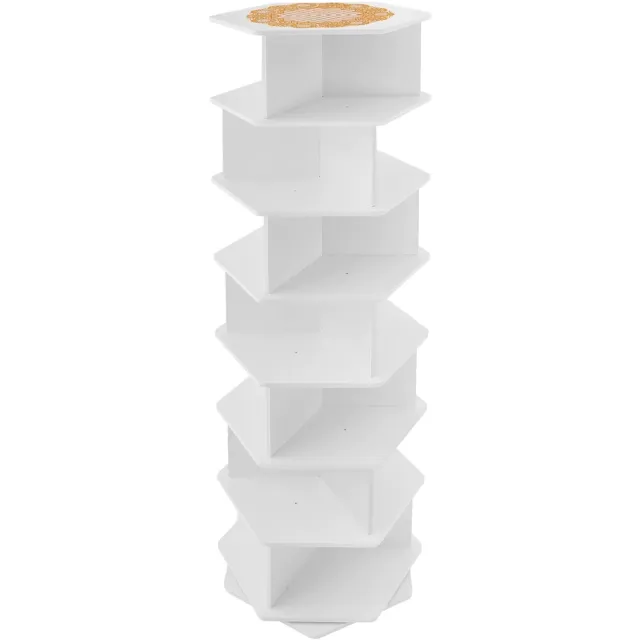 MS Retail Studio Schoenenrek – Draaibaar 360° – 7 Lagen – 165,5 cm – Wit