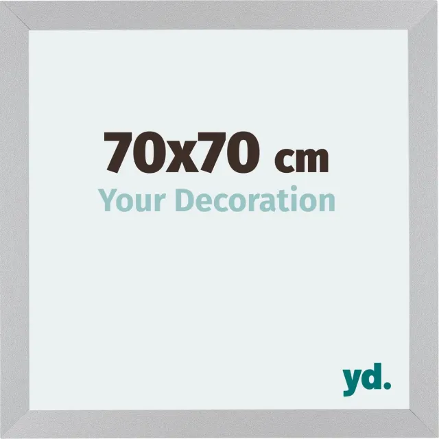 yd. Your Decoration - Fotolijst 70x70 cm - MDF - Zilver Mat - Mura