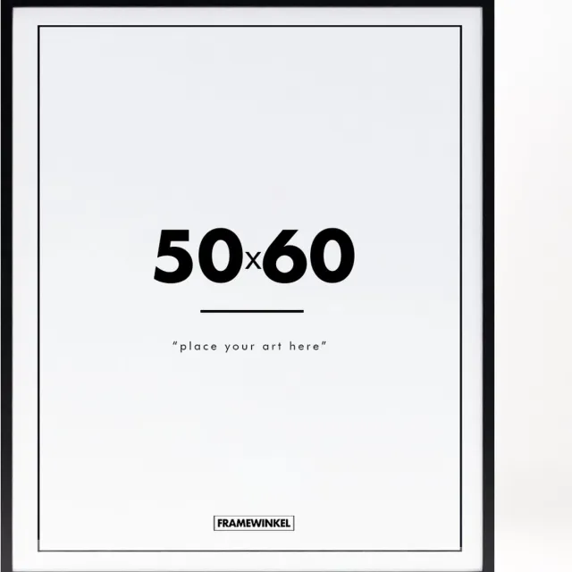 Framewinkel Fotolijst - Framewinkel - Premium Hout - Fotomaat 50x60 cm - Posterlijst - Fotolijstje - Zwart
