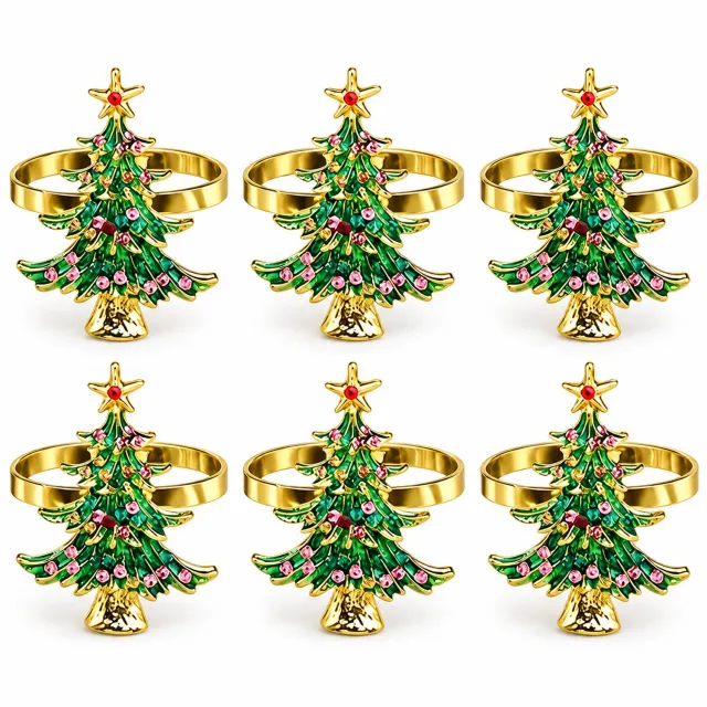 K&R Ventures Kerstboomservetringen - 6 stuks - Groen