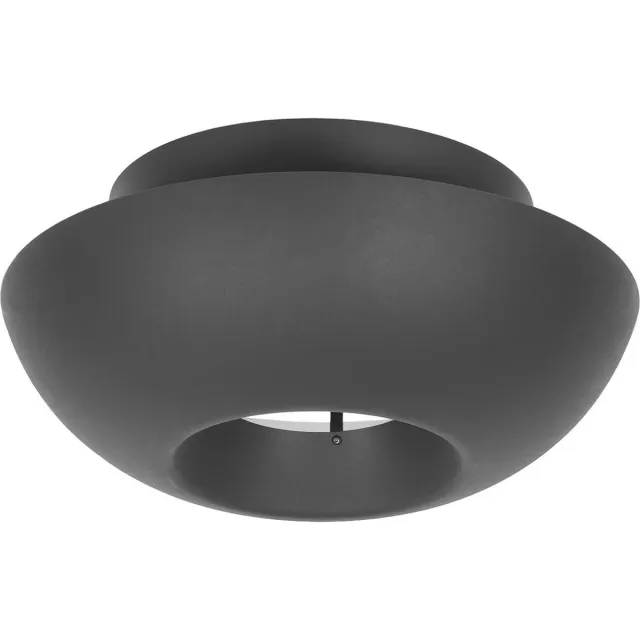 Lucande plafondlamp design - 1licht - Staal - H: 22 cm - E27 - zwart