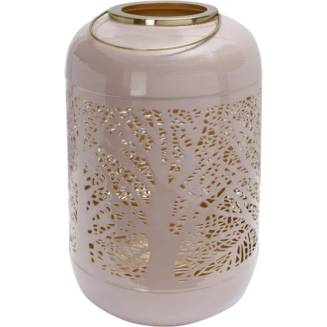Branded by Lantaarn Tree - windlicht - roze - groot - sierlijk - GM327