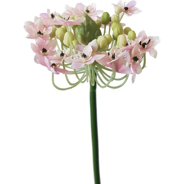 Viv! Home Luxuries Vogelmelk - zijden bloem - licht roze - 67cm