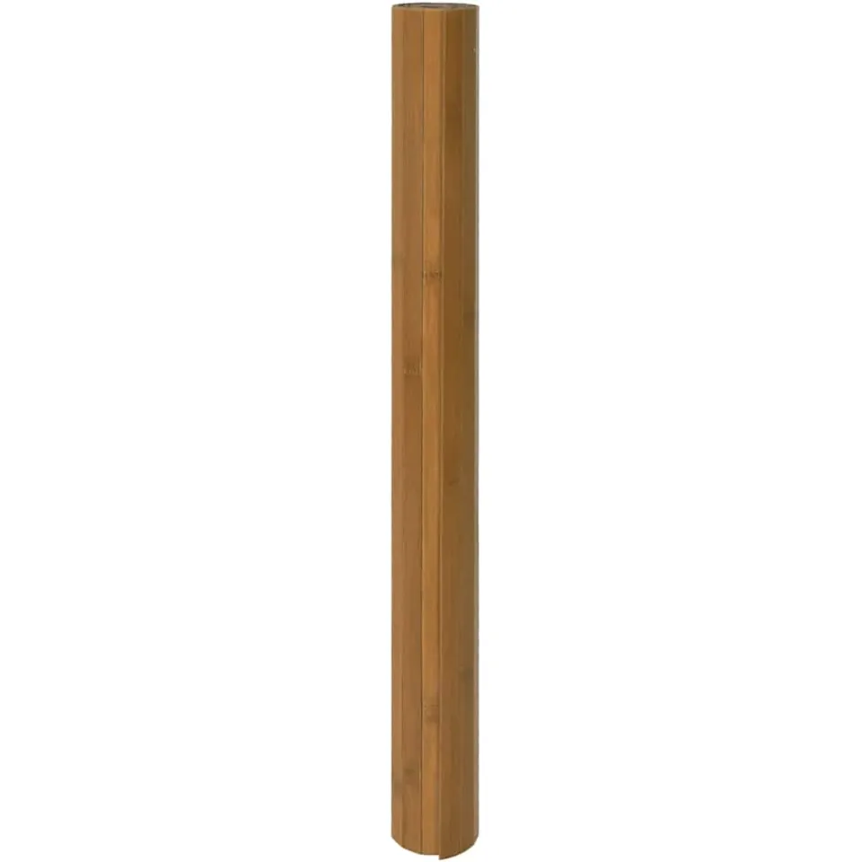 vidaXL Vloerkleed rechthoekig 100x200 cm bamboe bruin
