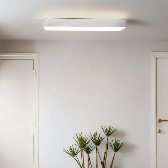 Licht Erlebnisse Licht-Erlebnisse - Soft - Plafonnière - 3000K - 1700lm - T8 - van - Aluminium kunststof (PMMA) - in - wit