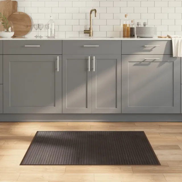 vidaXL Vloerkleed rechthoekig 70x100 cm bamboe donkerbruin bruin, foto 2