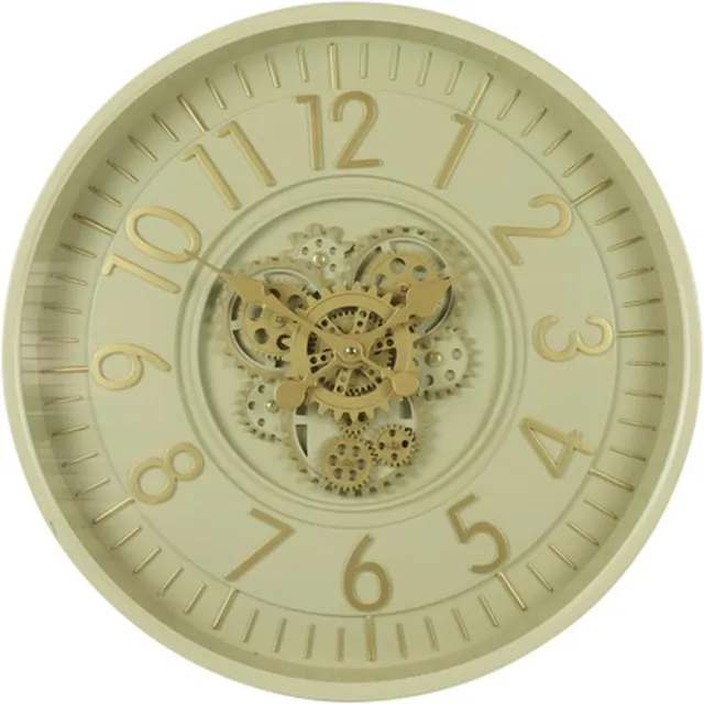 Countryfield Wandklok Celestial metaal Ø53CM crème Wit