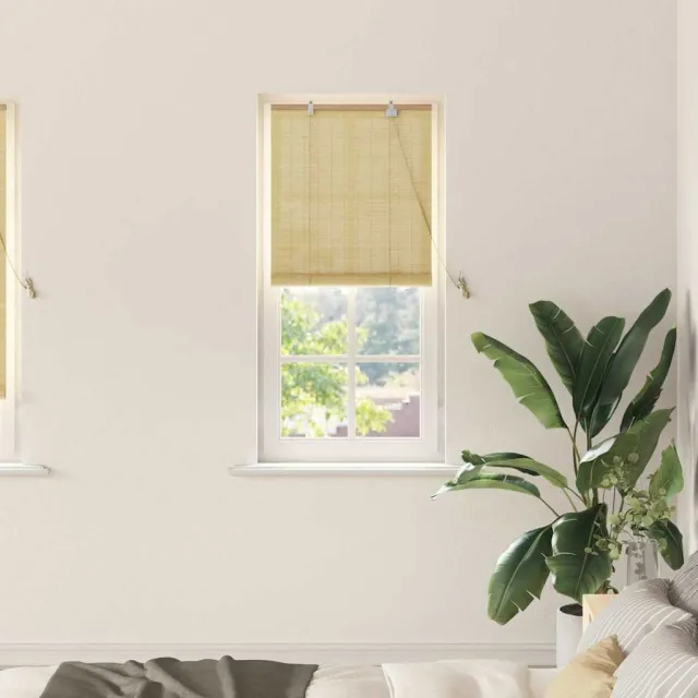 vidaXL Rolgordijn Natuur 60 x 220 cm Bamboe Bruin