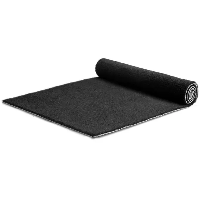 IVOL Tapijt loper Dakar - Breedte 100 cm - 5 mm dik - Zwart - per strekkende meter