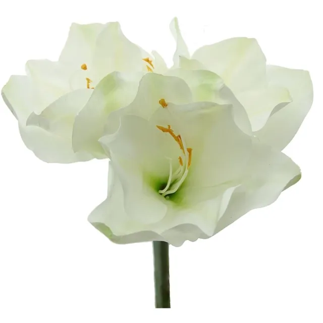 Gasper Amaryllis Wit - Steellengte 56 cm - Kunstbloemen