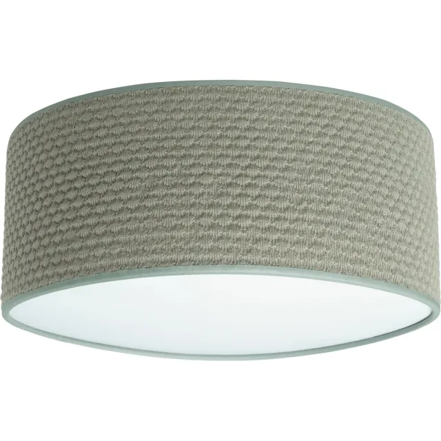 Baby's Only BO Baby's Only - Gebreide Plafondlamp babykamer - Plafonnière Sky - Urban Green - Ø35 cm - Inclusief pendel - E27 fitting - 13 watt