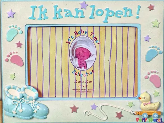 New Dutch® fotolijst ik kan lopen blauw