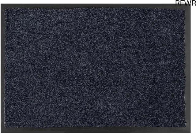 RFWR Zwarte Deurmat 60x90 cm - Antislip Vuilvangmat voor Binnen