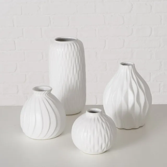 Boltze Witte vaas set van 4 stuks. Boltze