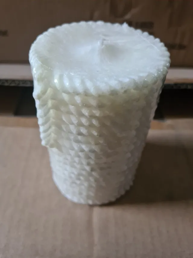 MELINERA Cilinder kaars wit 11 x 7,5cm