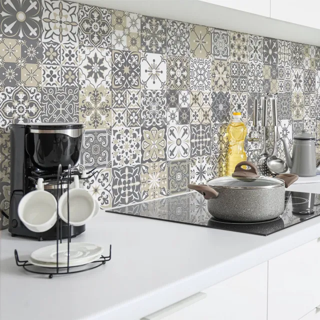 Ambiance Sticker Zelfklevende spatwandsticker - MARIALLA TILES - 60x100cm Multi color