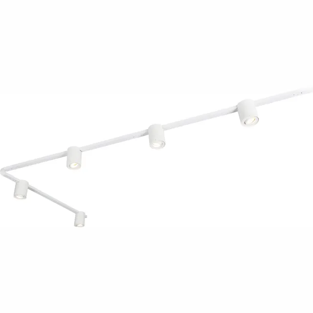 QAZQA rondoo up - Moderne Spot railsysteem verlichting, railverlichting geschikt voor led - 5 lichts - L 285.5 cm - Wit - Woonkamer | Slaapkamer | Keuken
