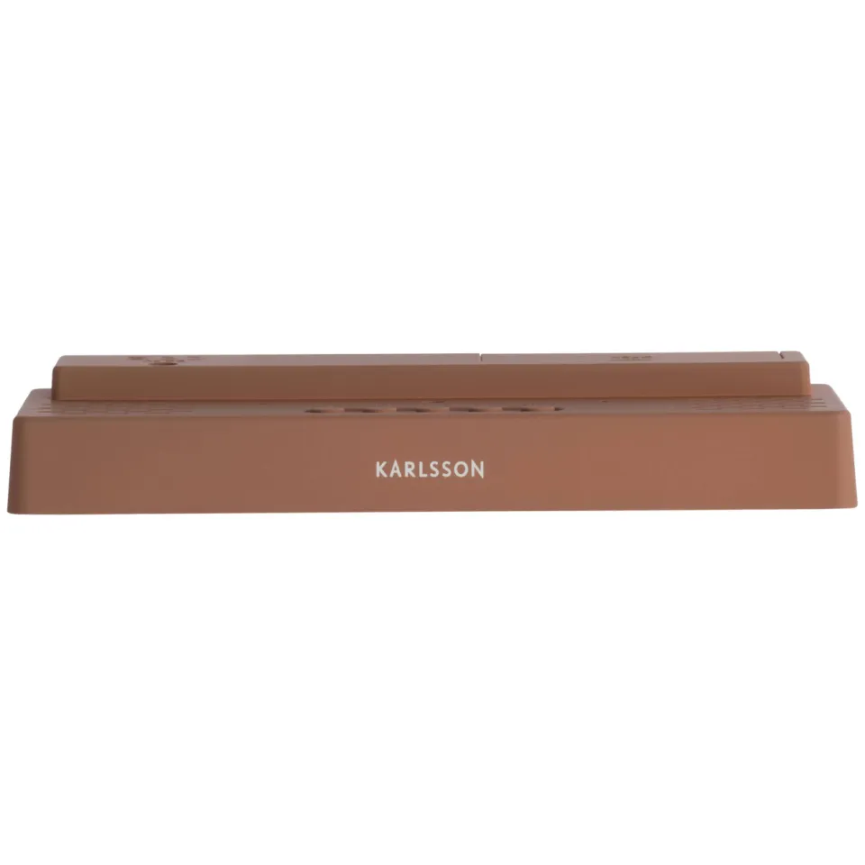 Karlsson Bondone flat LED wekker mokkabruin, foto 2