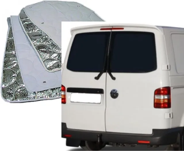 Geschikt voor Volkswagen T5 T6 Raamisolatie Geschikt voor Volkswagen T5/T6 Achterdeuren Raamisolatie, Raamfolie isolerend camper, tegen hitte en kou grijs