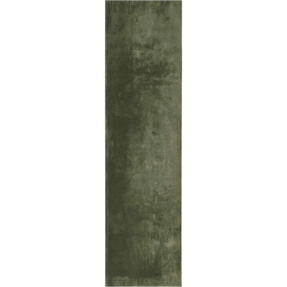 vidaXL Vloerkleed HUARTE Bosgroen 80 x 750 cm 100% Polyester Plat groen, foto 3