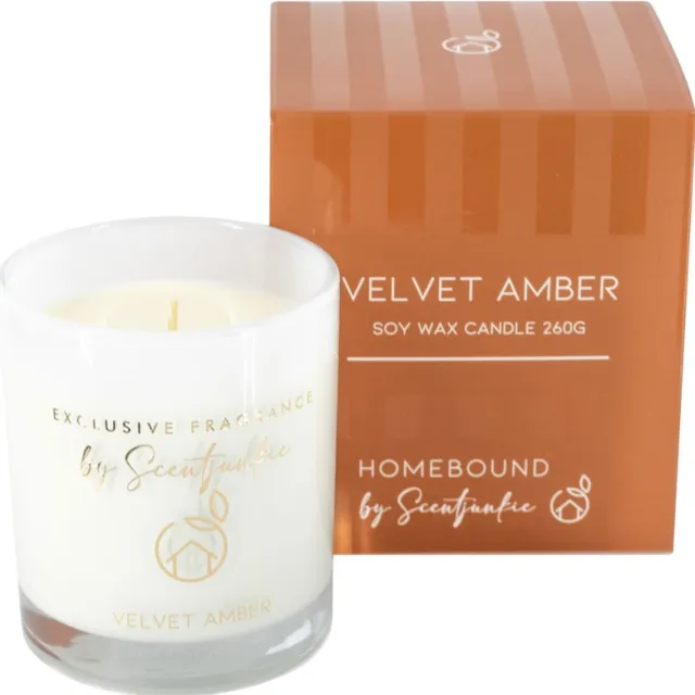 Homebound Geurkaars Velvet Amber 260g