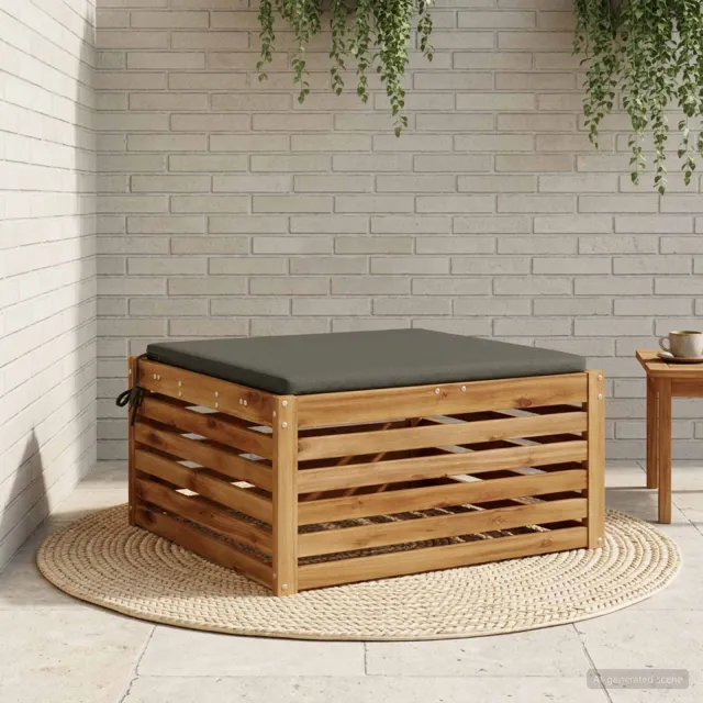vidaXL Zitkussens SOEST 100% Polyester Antraciet 70 x 70 x 3 cm
