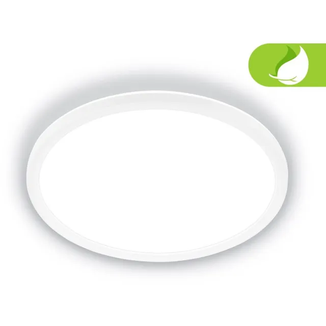 Briloner Tava A - LED Plafondlamp - Plafonniere met EEK A Lichtbron* - levensduur 50.000 h** - indirect Licht - bureaulamp met neutraal wit licht - 29cm - wit Wit (met EEK A)