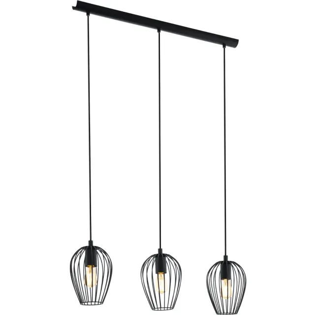 EGLO Newtown Hanglamp - E27 - 70 cm - Zwart Zwart;