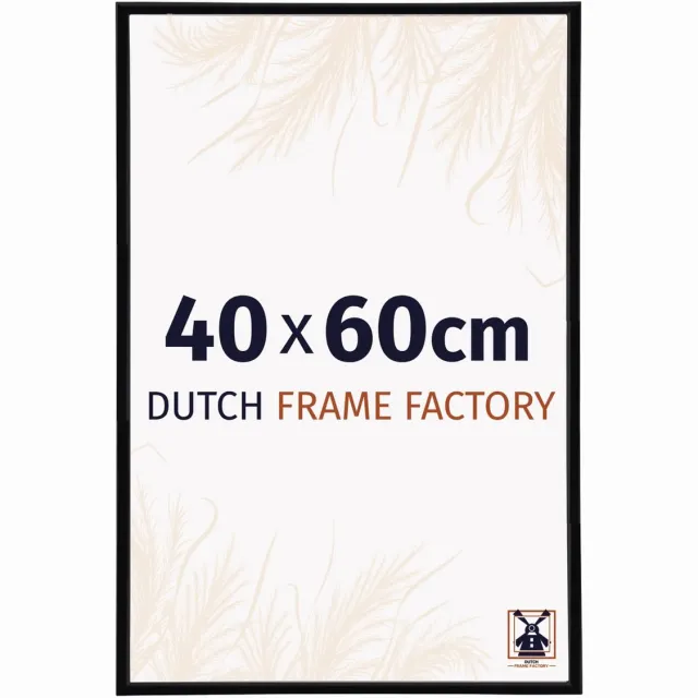 Dutch Frame Factory Fotolijst 40x60 cm - Kunststof - Zwart Hoogglans - Angers