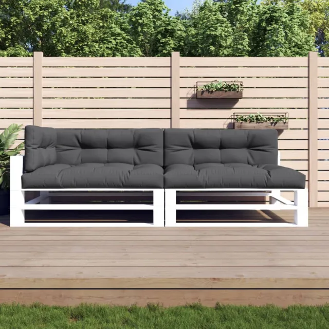 vidaXL Palletkussens 5 st stof antracietkleurig Anthraciet